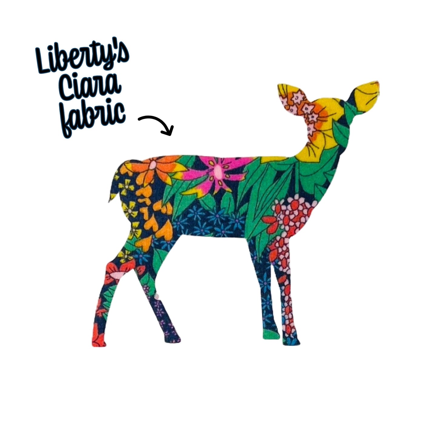 Forest Animal Iron-ons in Liberty of London fabric options, Perfect for applique quilting, upcycling kids clothes! no-sew+stitchable options