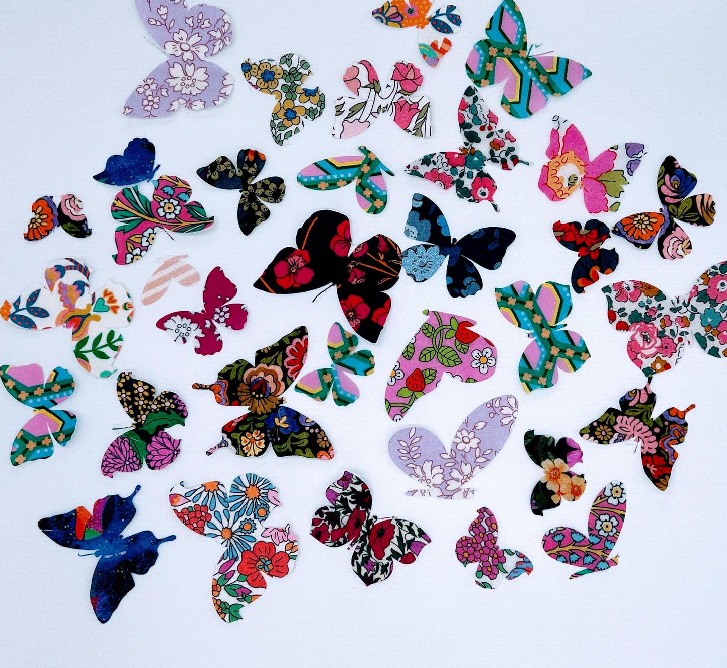 Vintage-Inspired Butterfly Iron-Ons for Creative Quilting and Adorable Baby Shower Crafts such as Onesie and Bib decorating station kit!