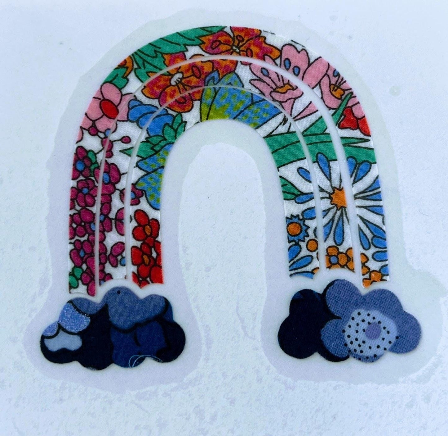 Rainbow Appliques, No sew/ stitchable Iron ons for DIY projects, patchwork quilting, upcycling clothes. baby shower onesie + bib decorating!