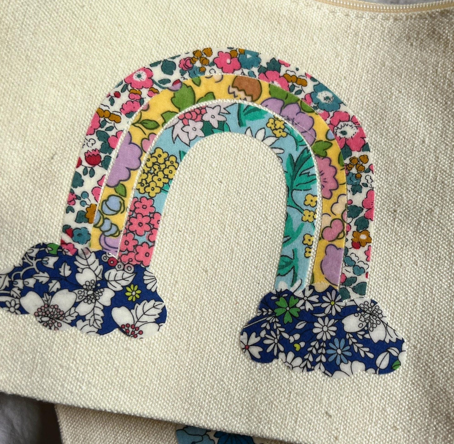 Rainbow Appliques, No sew/ stitchable Iron ons for DIY projects, patchwork quilting, upcycling clothes. baby shower onesie + bib decorating!
