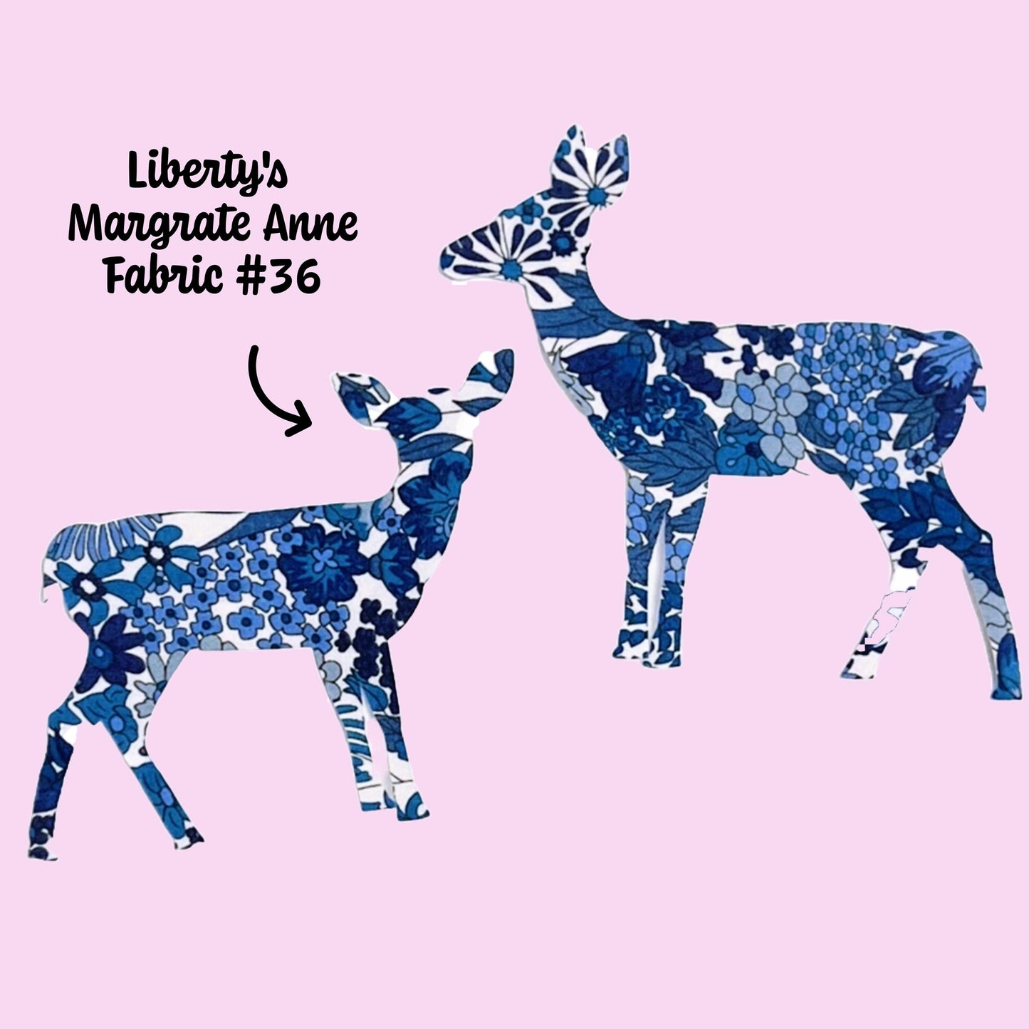 Forest Animal Iron-ons in Liberty of London fabric options, Perfect for applique quilting, upcycling kids clothes! no-sew+stitchable options