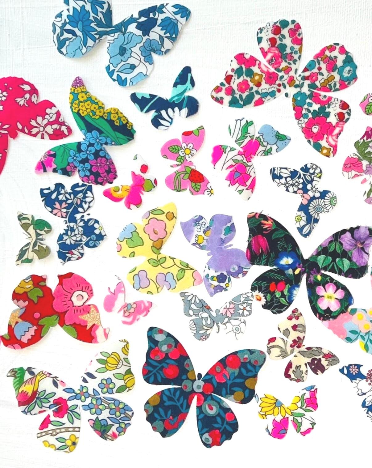 Vintage-Inspired Butterfly Iron-Ons for Creative Quilting and Adorable Baby Shower Crafts such as Onesie and Bib decorating station kit!