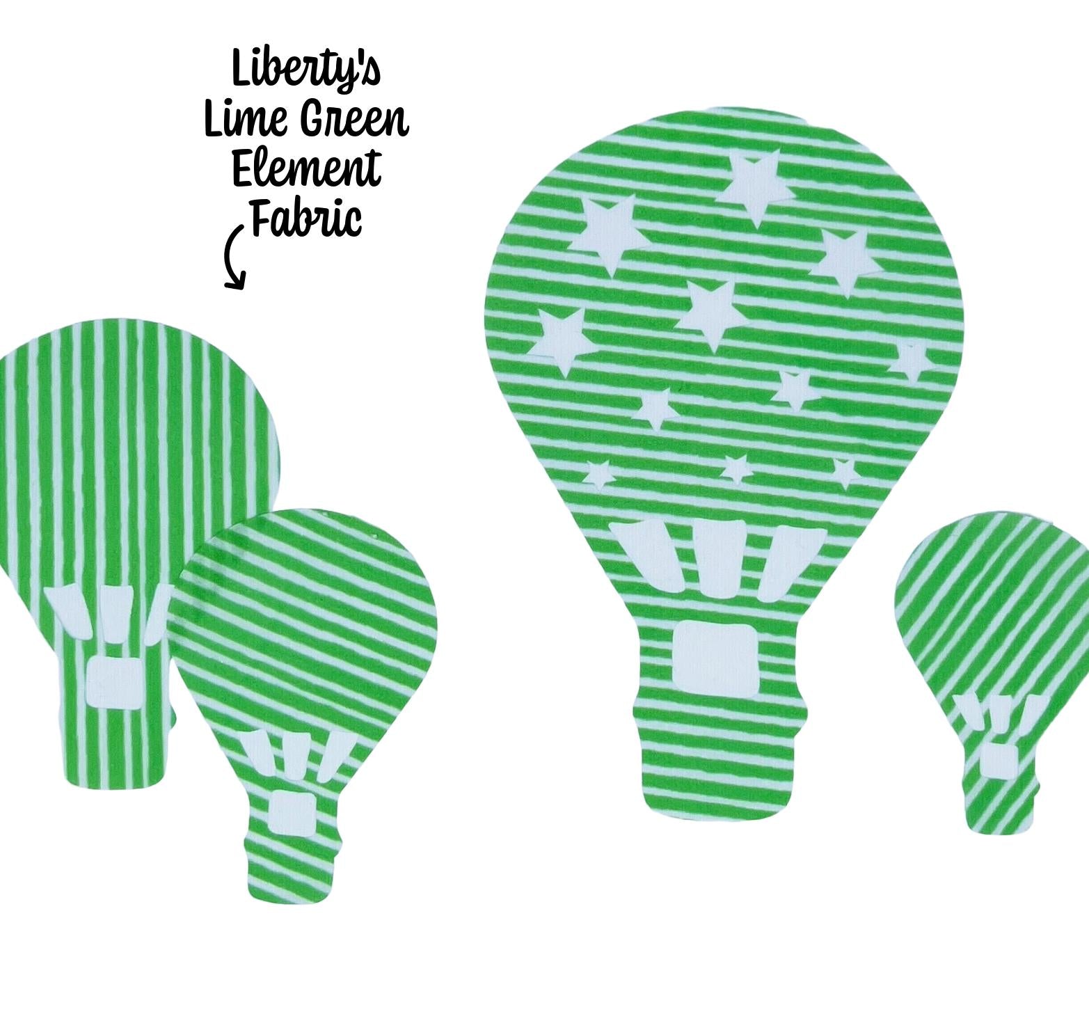 Liberty of London Hot Air Balloon Fabric Applique: Iron-On Patch