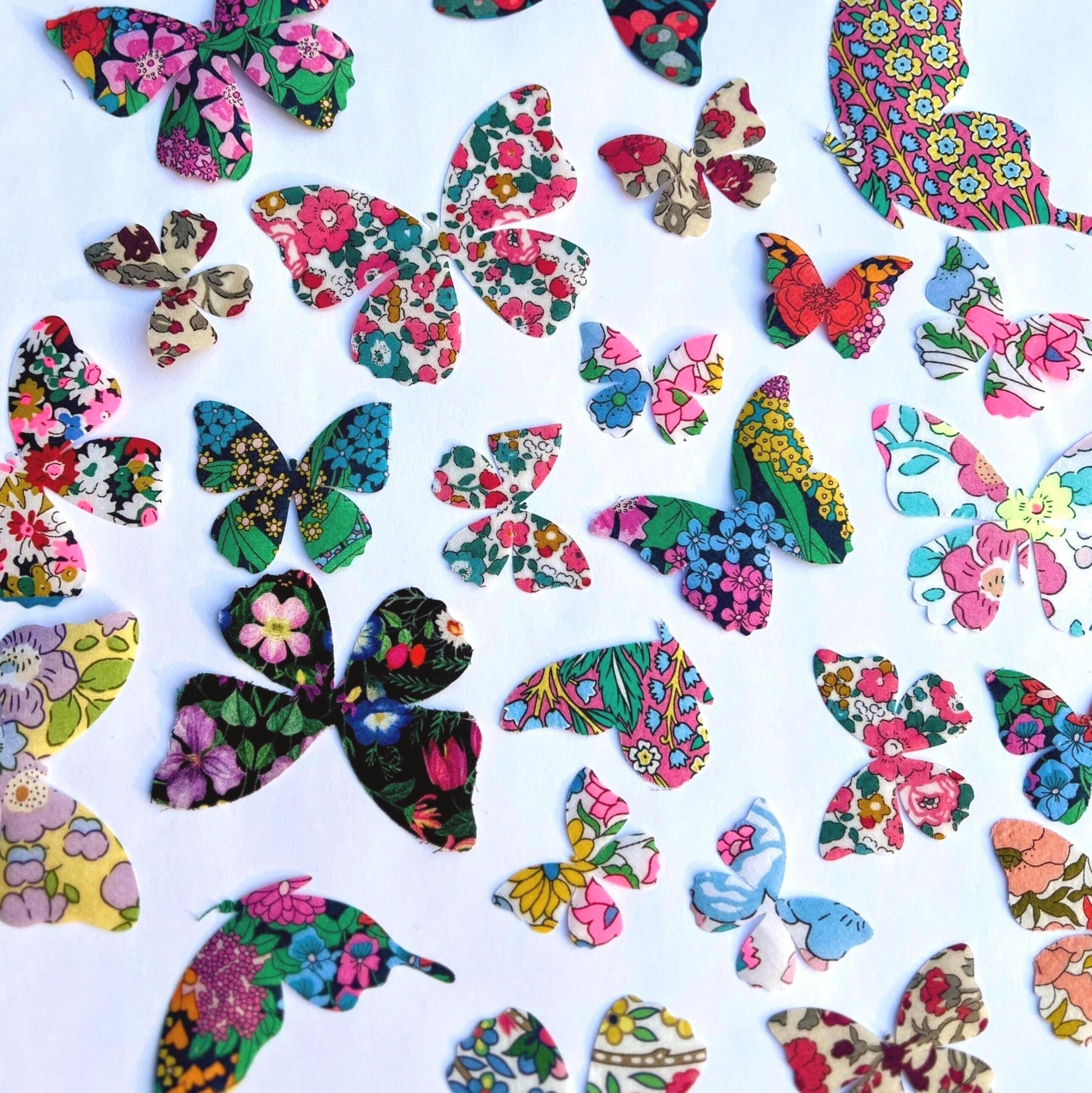 Butterfly Iron-Ons: Vintage Fabric Appliques in Liberty of London fabric
