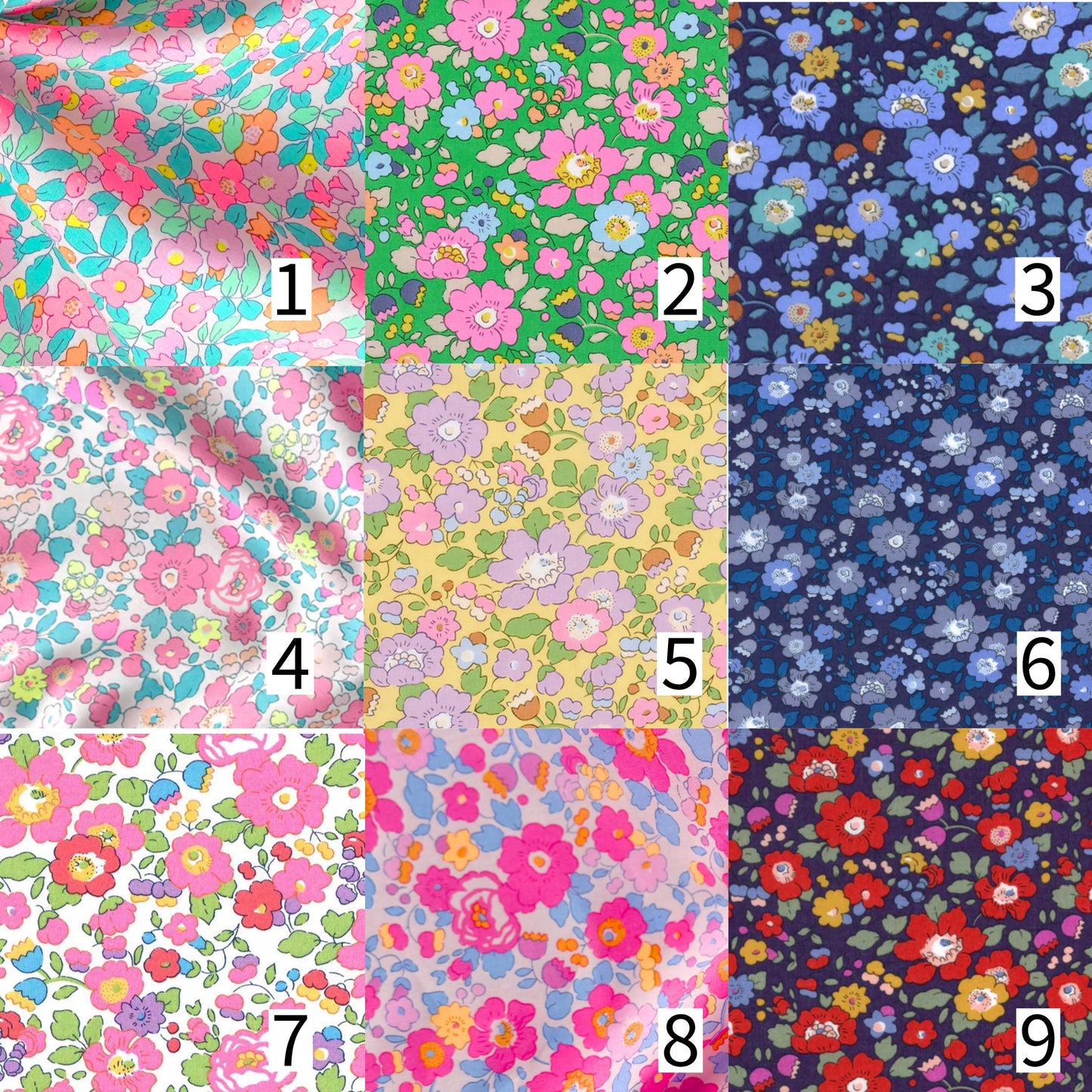 Liberty of London Fabric Iron On Letters & Numbers: DIY Applique