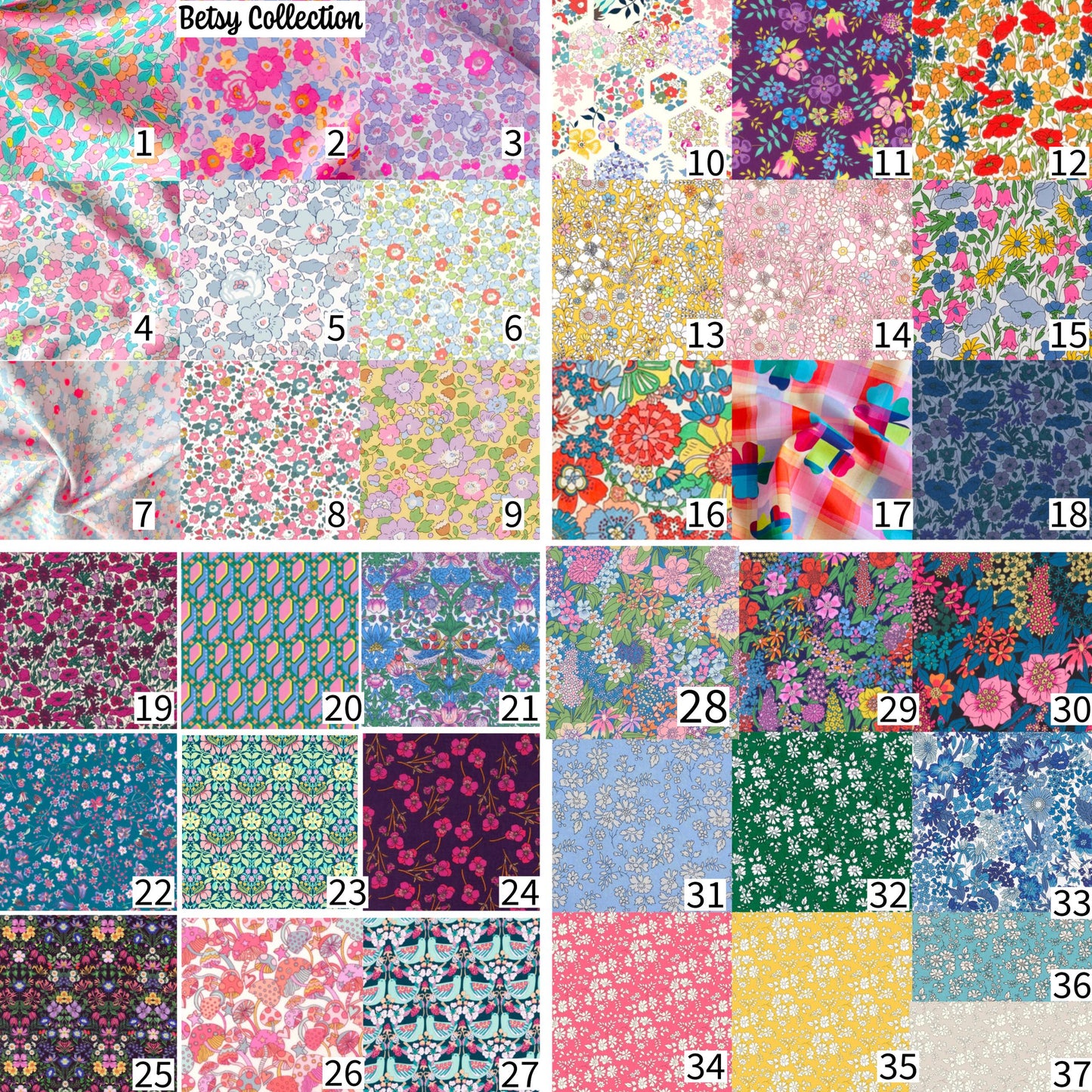 Liberty Fabric Cat Appliques - Iron On Patchwork Quilting Set