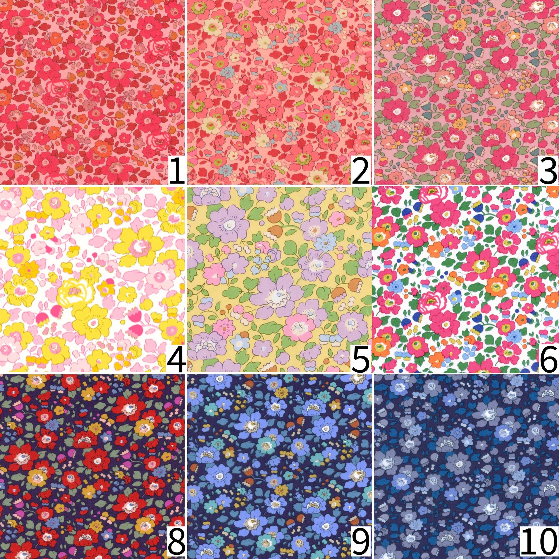 Liberty Fabric Iron-On Flowers: Vintage-Inspired Appliqués for Crafts