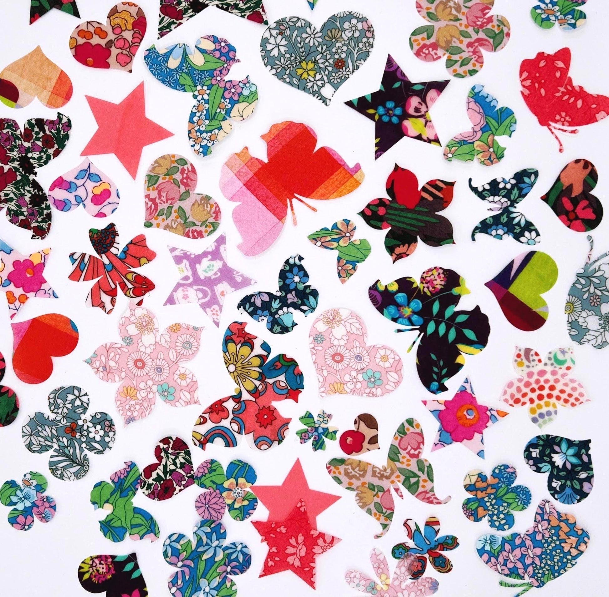 Liberty Fabric Iron-On Flowers: Vintage-Inspired Appliqués for Crafts