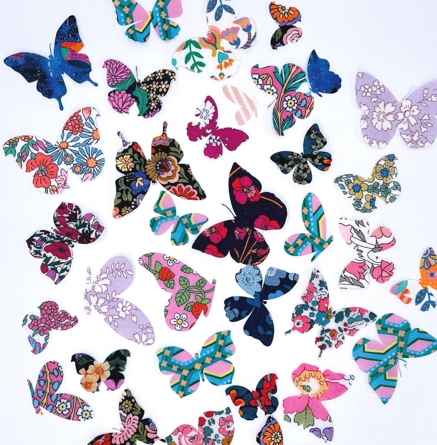 Vintage-Inspired Butterfly Iron-Ons for Creative Quilting and Adorable Baby Shower Crafts such as Onesie and Bib decorating station kit!
