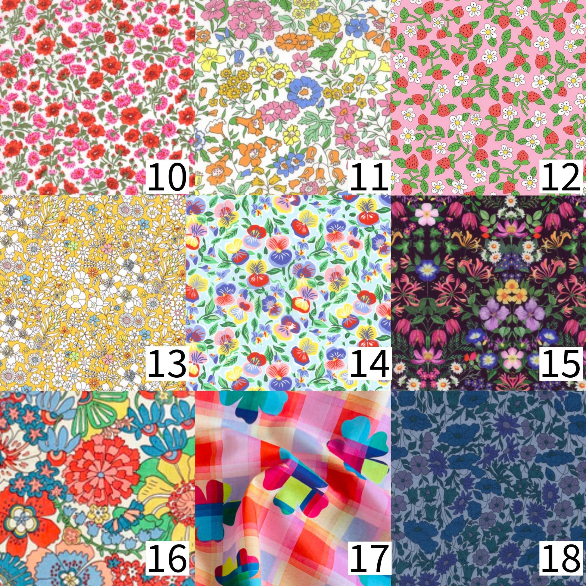 Iron on Letters, Number in Liberty of London fabric options great for DIY decor, patchwork quilts, upcycling clothes, gifts nursery decor!