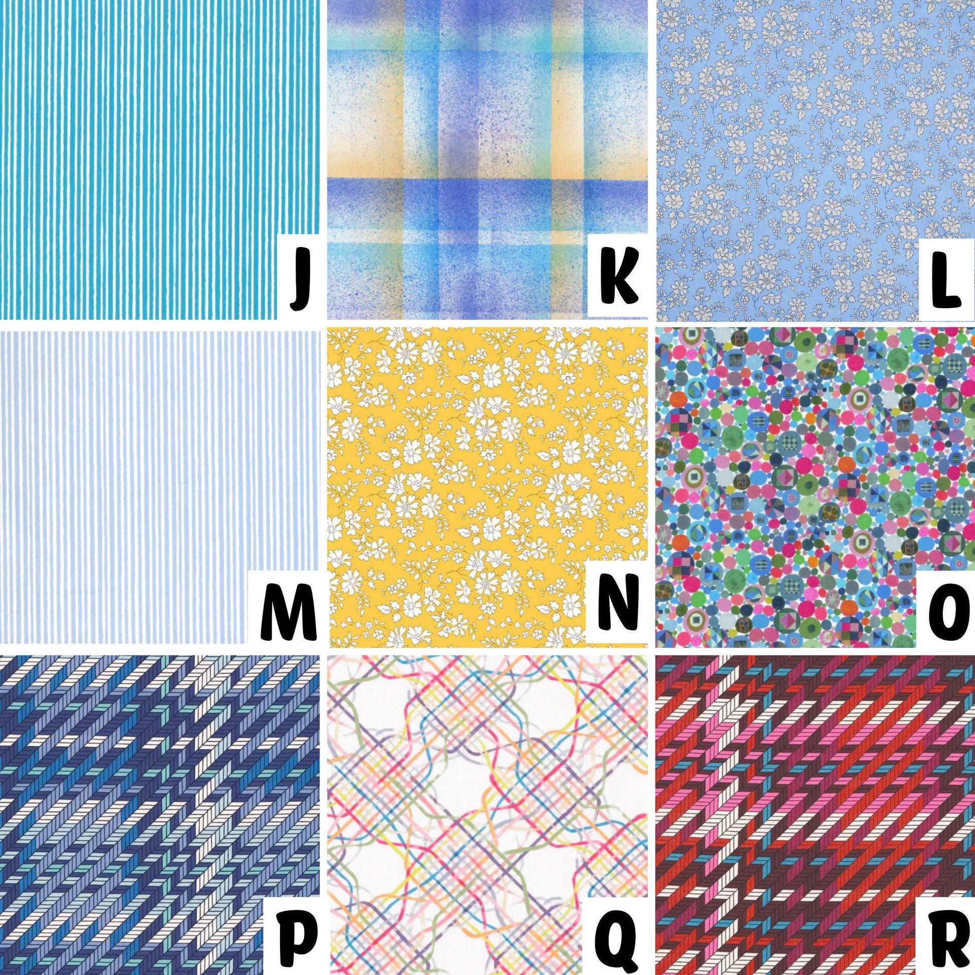 Iron on Letters, Number in Liberty of London fabric options great for DIY decor, patchwork quilts, upcycling clothes, gifts nursery decor!
