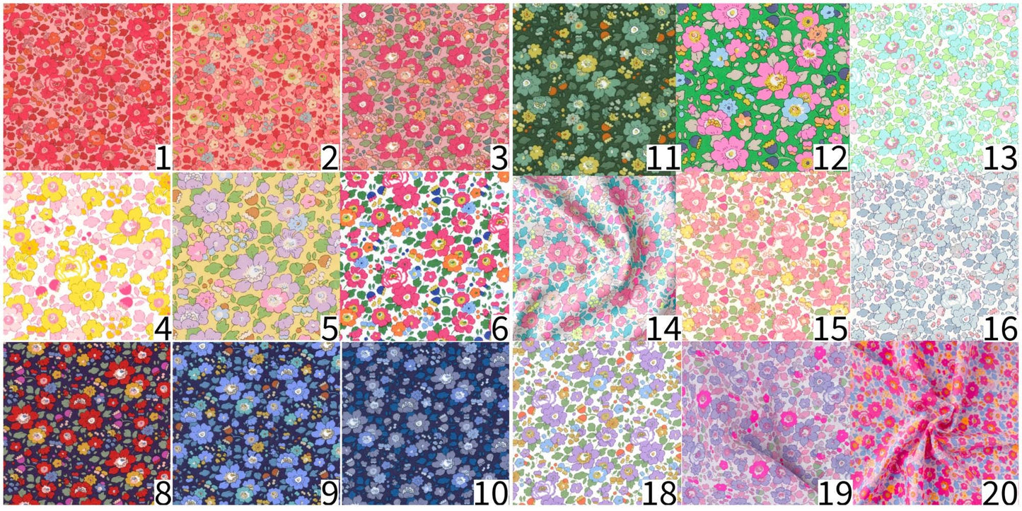 Liberty of London Rainbow Appliques: Iron On DIY Fabric Embellishments