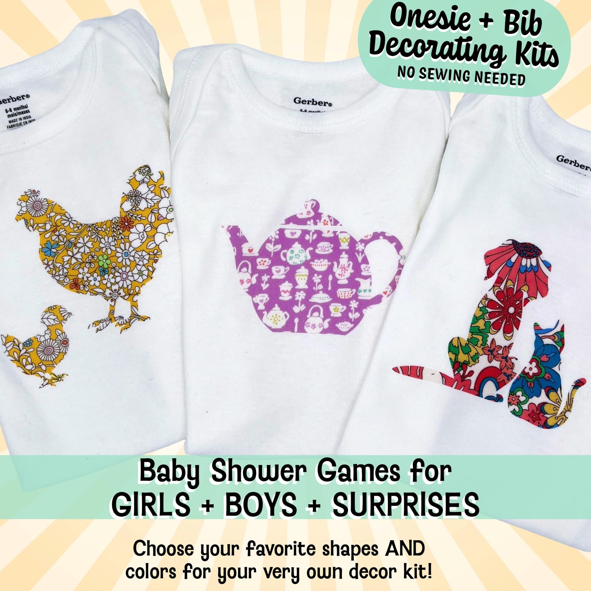 Liberty of London Onesie Decorating Kit: No-Sew Iron-On Appliques
