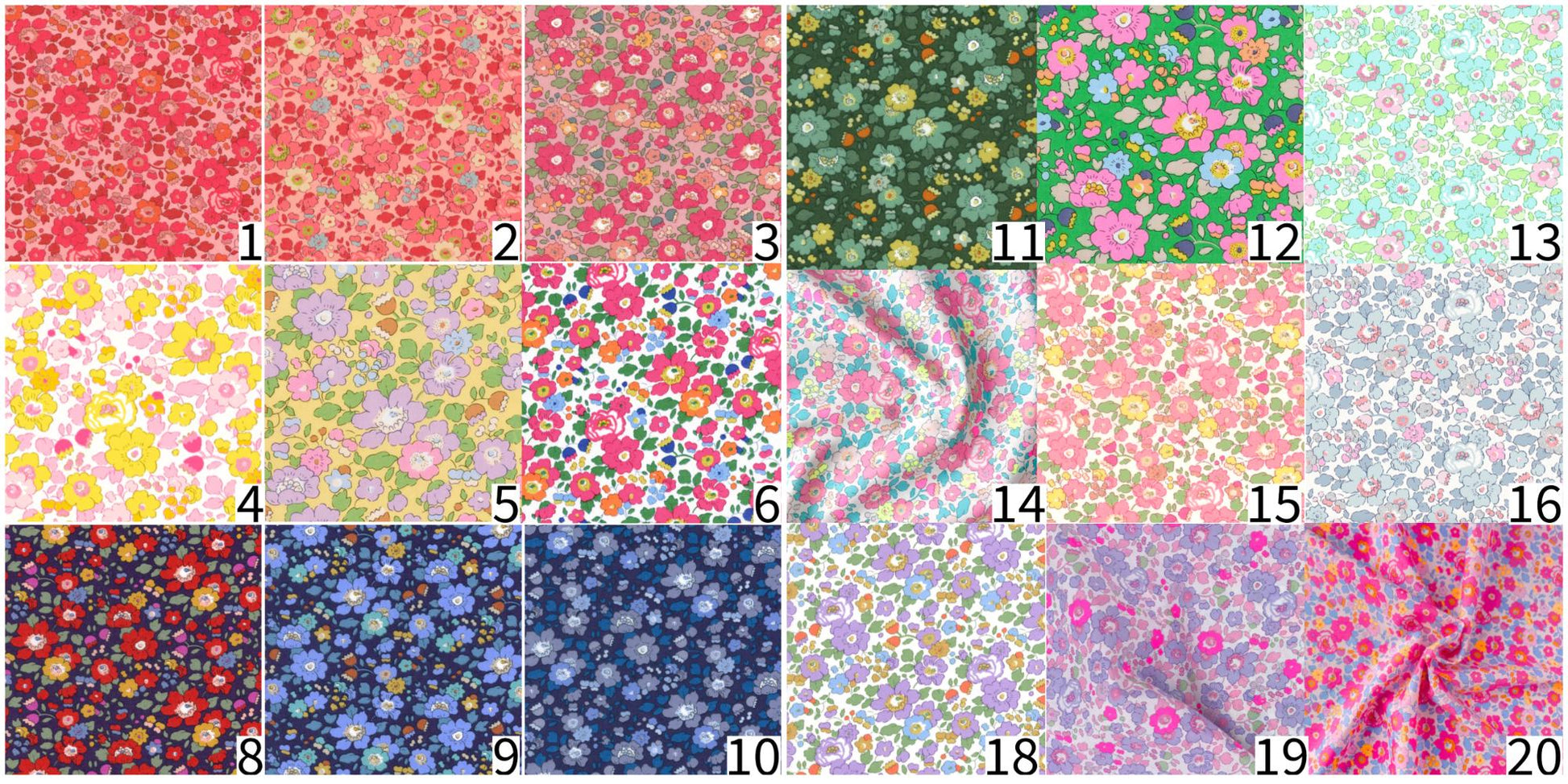 Liberty of London Tulip Iron-Ons: Patchwork Quilting Appliqués