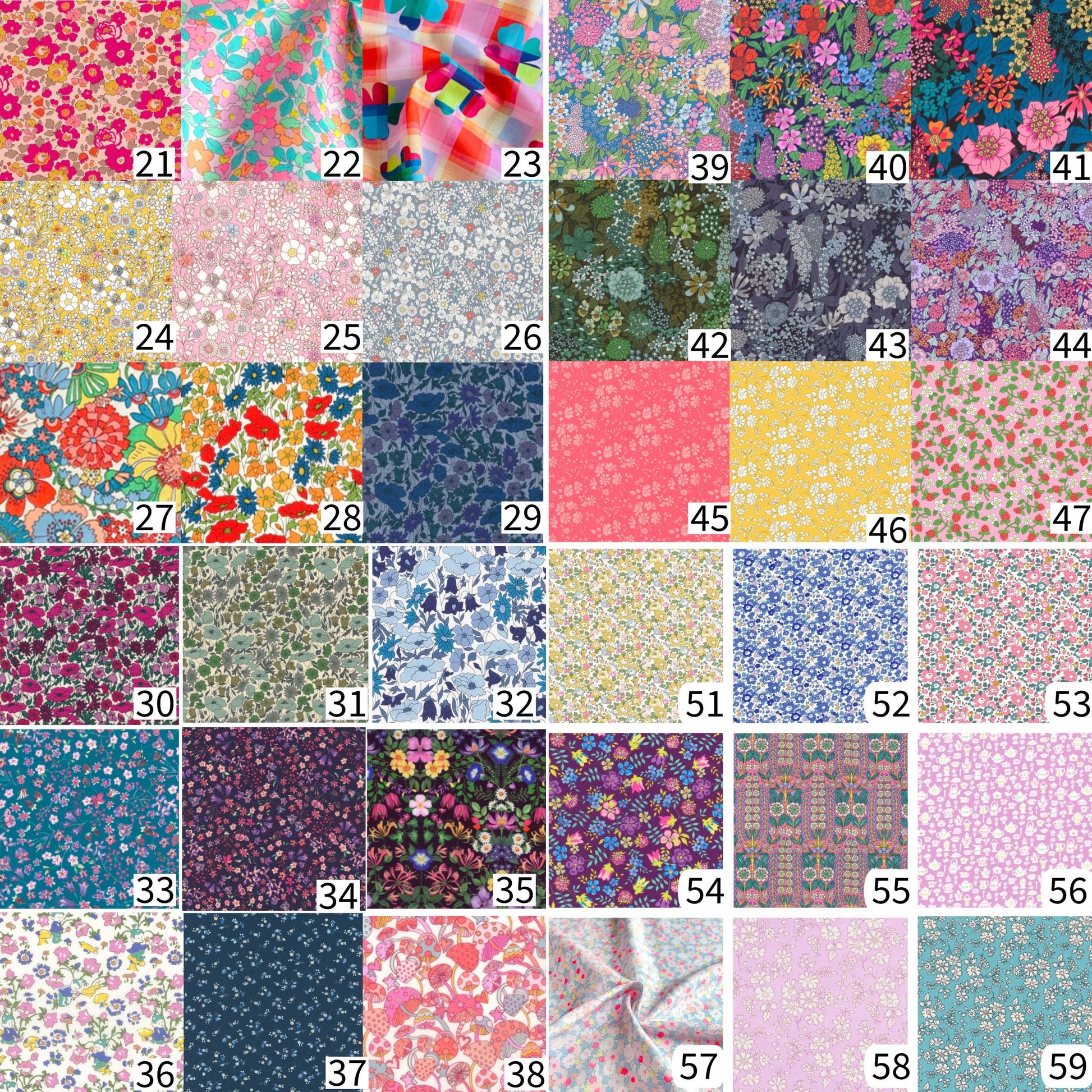 Liberty of London Tulip Iron-Ons: Patchwork Quilting Appliqués
