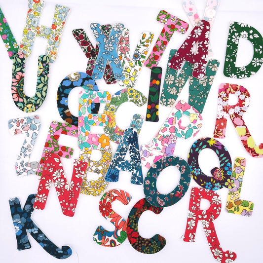 Liberty London Fabric Iron-On ABC Set: Kids Arts & Crafts