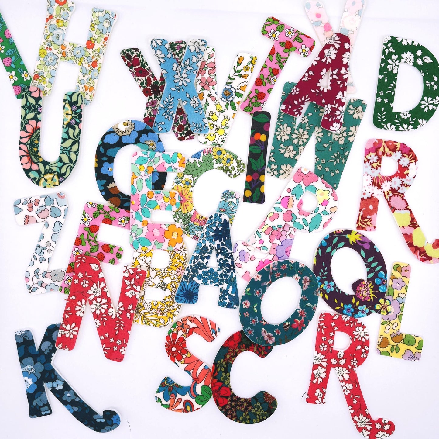 Alphabet Applique Set: Iron On set of ABCs with a Felt Backing, Soft and Colorful letters for kid's Hands-On-Play