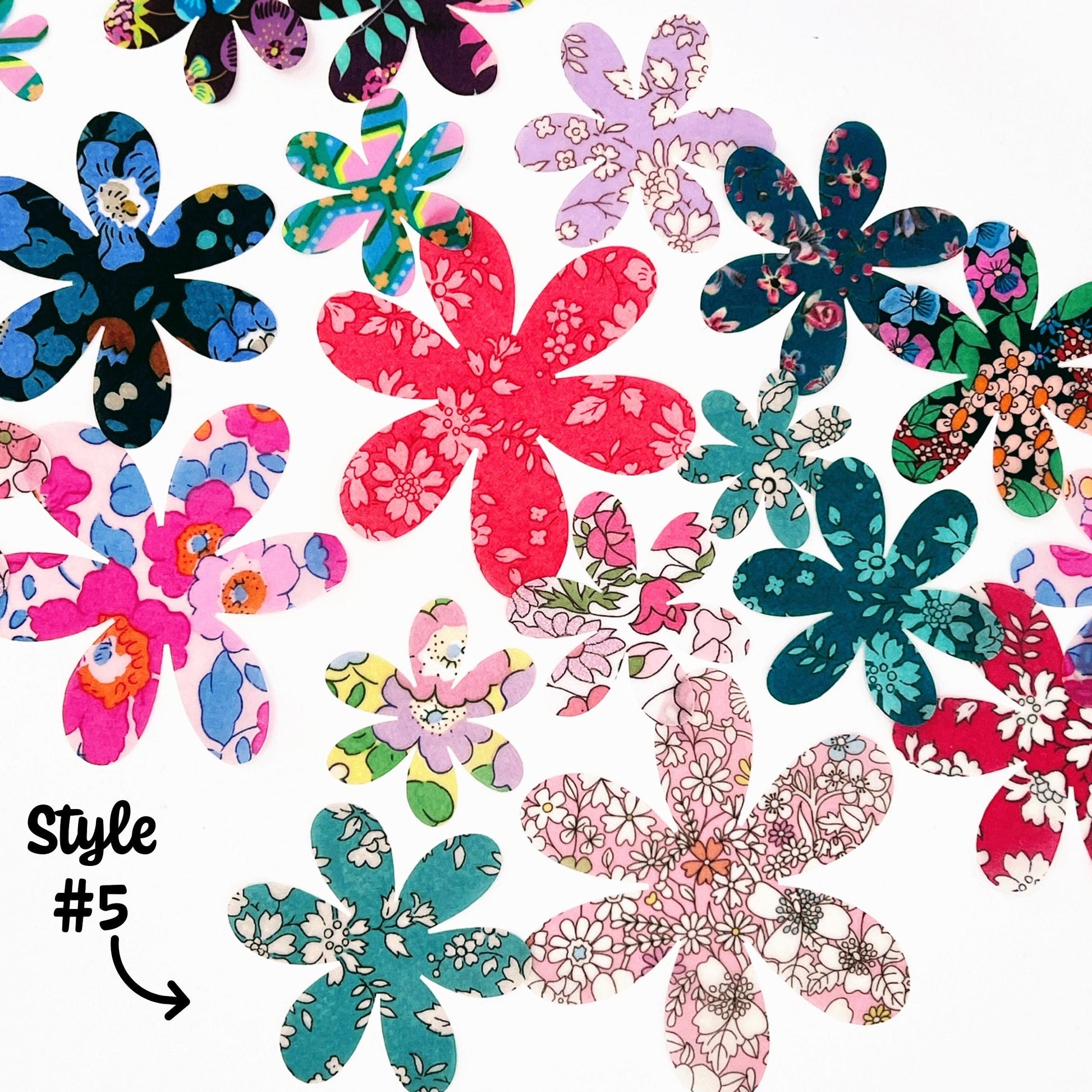 Vintage Style Flower Appliqués: Liberty of London Fabric Iron-On Crafts