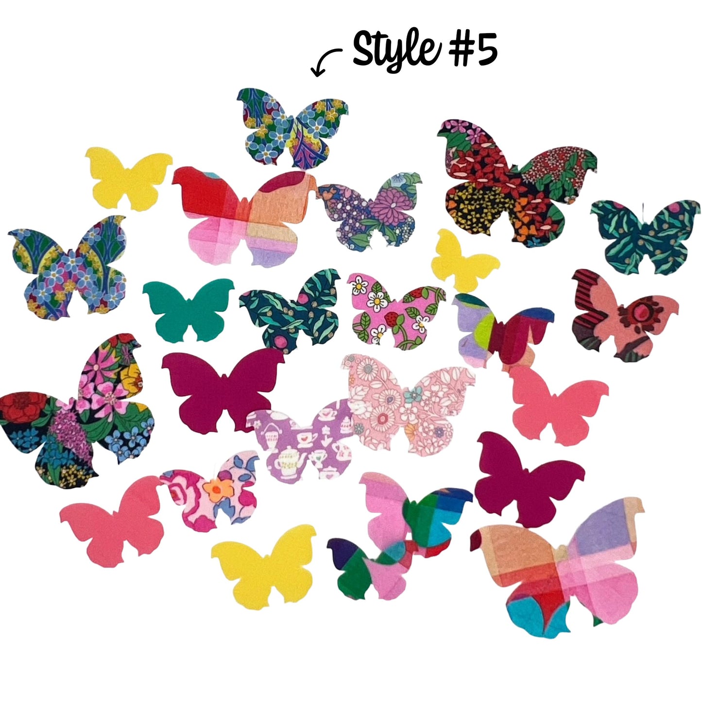 Liberty Fabric Butterfly Appliques: Iron On, 6 Styles in over 70 Liberty of London fabric options