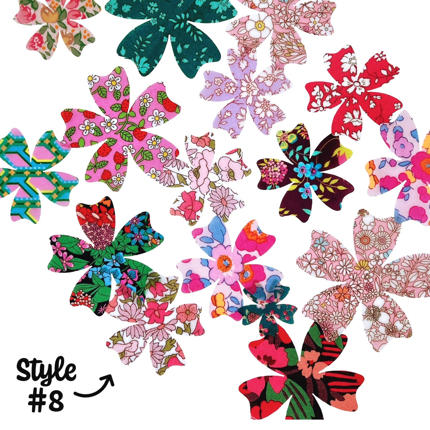 Vintage Style Flower Appliqués: Liberty of London Fabric Iron-On Crafts