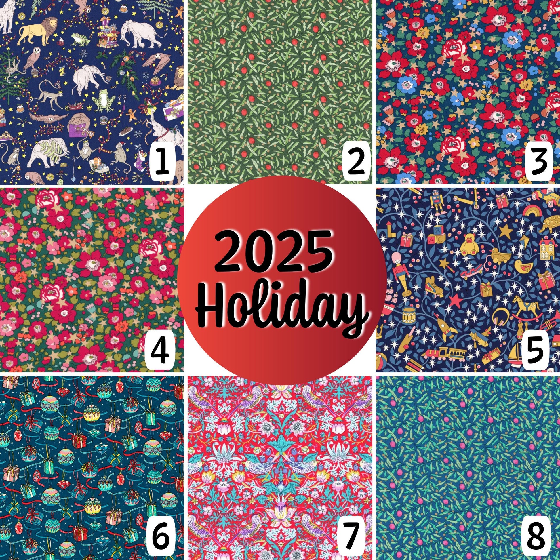 Liberty Fabric Iron On Appliques: Flower, Heart, Star, Butterfly Grab Bag