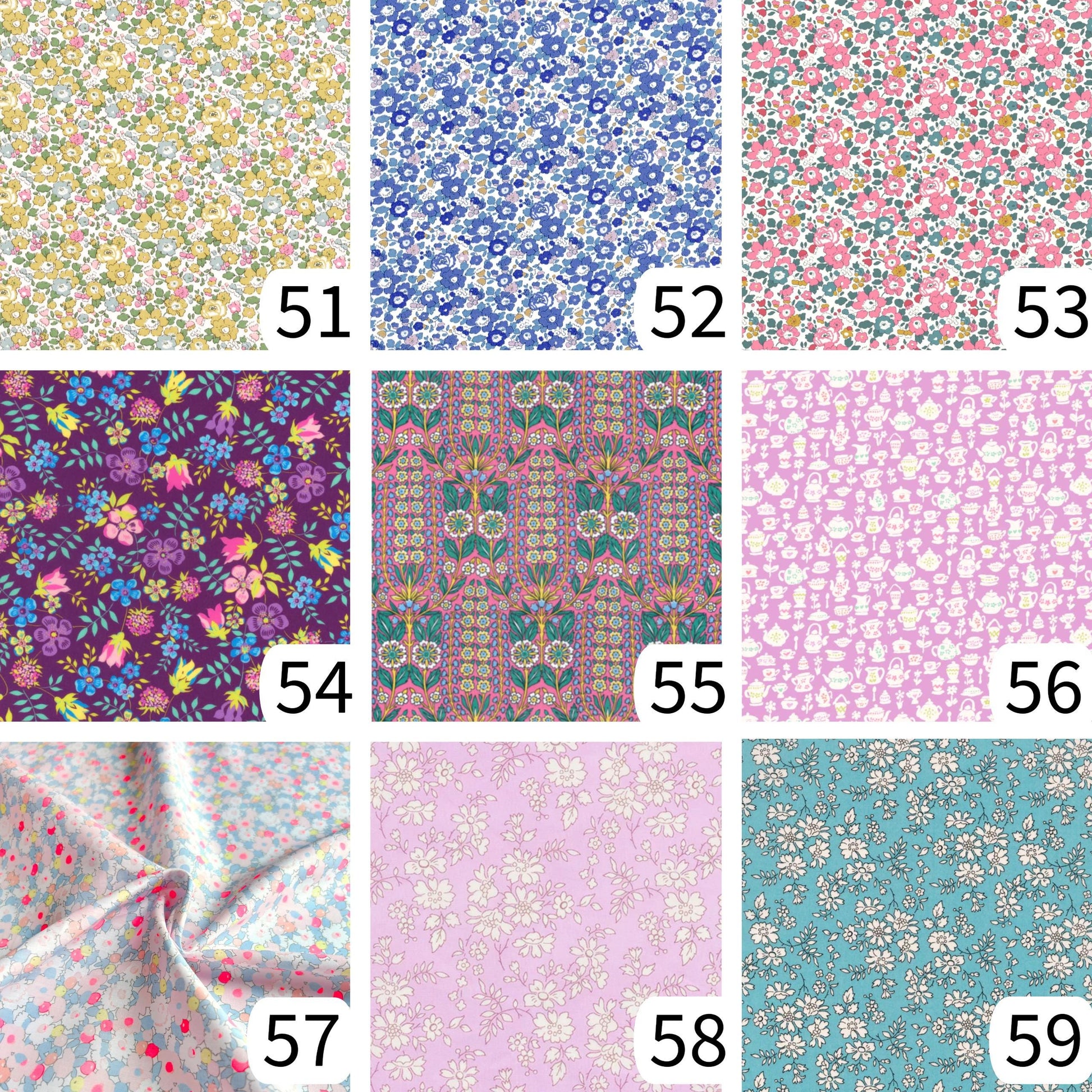 Assorted Shapes, Liberty fabric Iron-On Patches for Quilting, Visible Mending, Upcycling Clothes & Decor