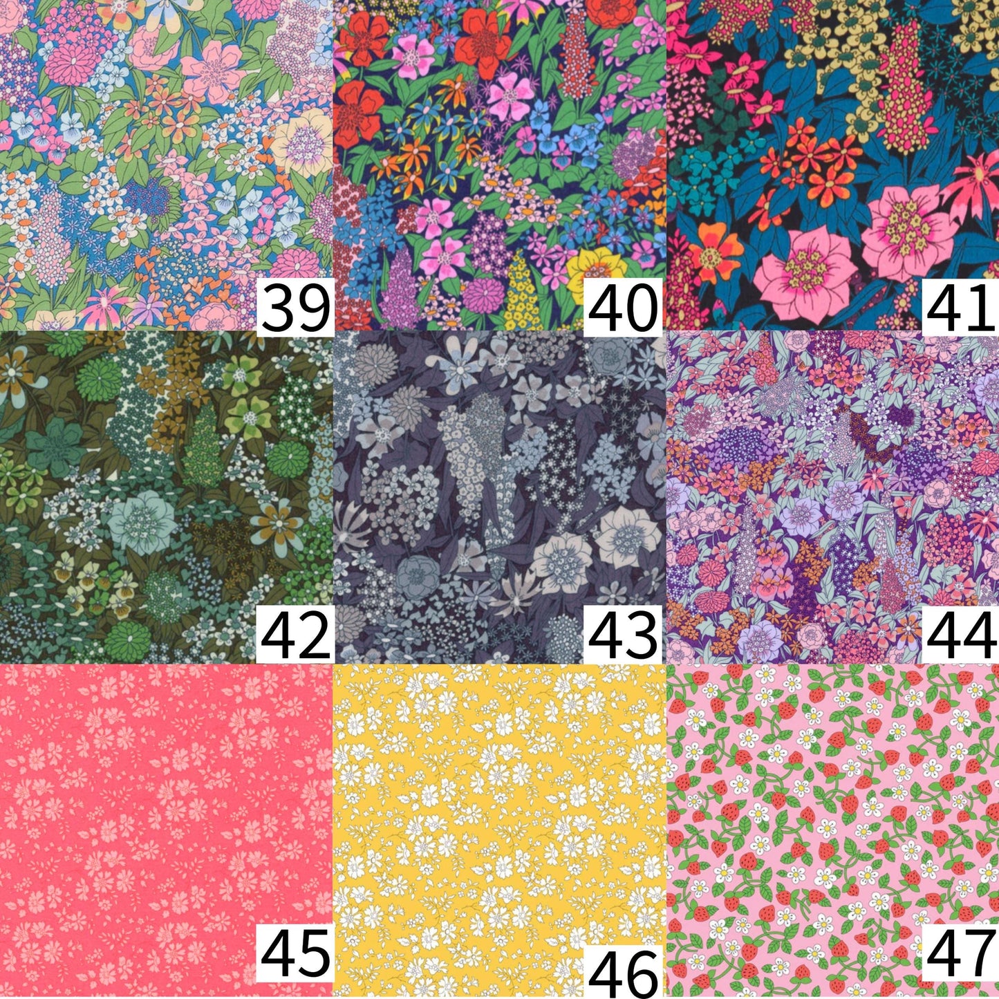 Assorted Shapes, Liberty fabric Iron-On Patches for Quilting, Visible Mending, Upcycling Clothes & Decor