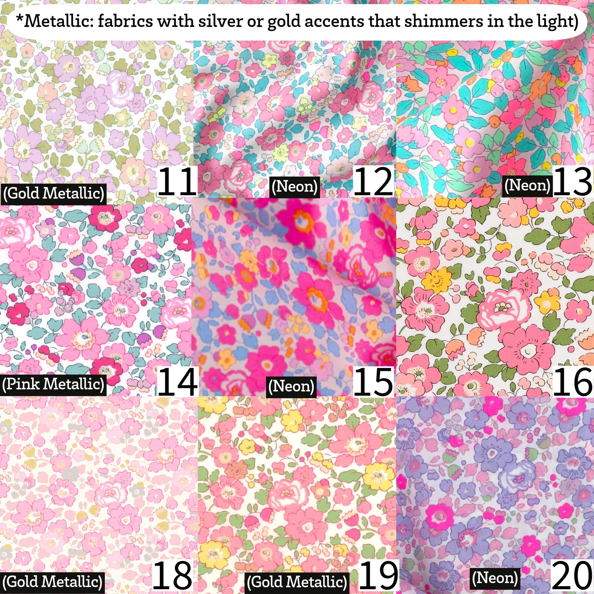 Liberty of London Tulip Iron-Ons: Patchwork Quilting Appliqués