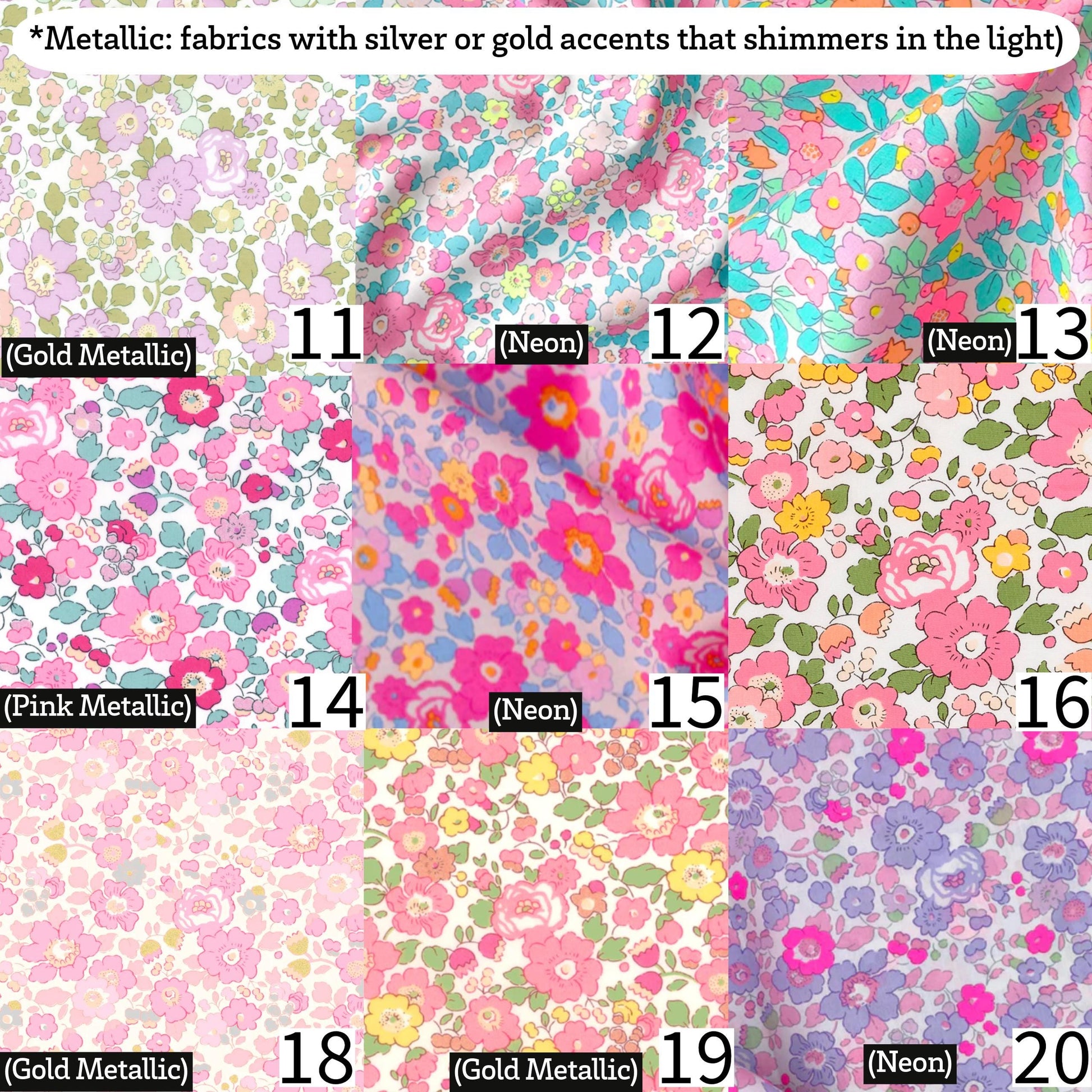 Liberty Fabric Candy Appliqués: Iron-On for Crafts, Quilting