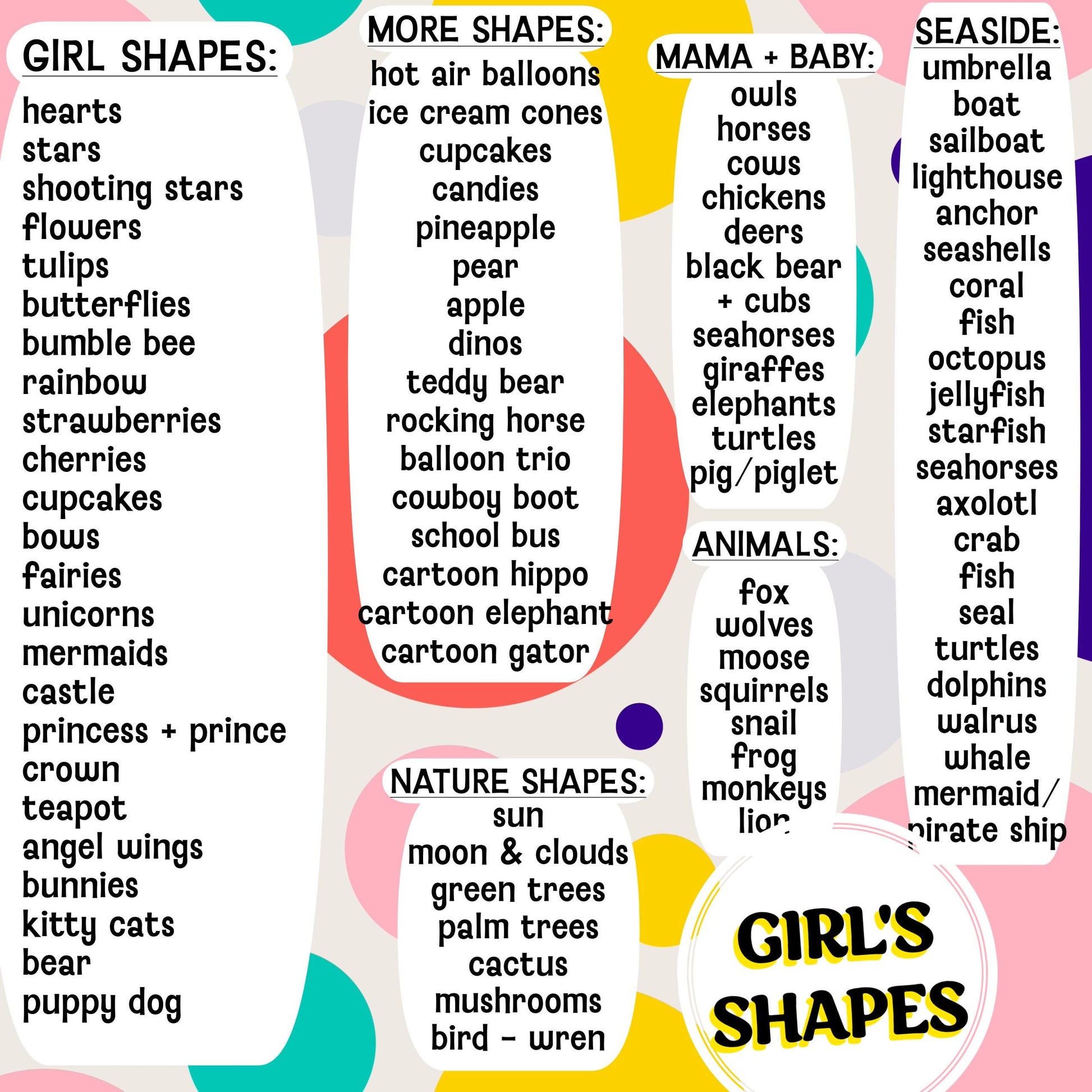 Girls Onesie Decorating Supplies – Fabric Appliques for DIY Baby Shower Activity, Easy No Sewing or Crafting experience needed!