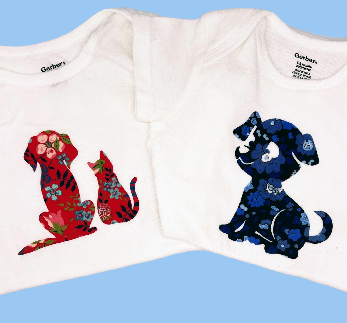 Girls Onesie Decorating Supplies – Fabric Appliques for DIY Baby Shower Activity, Easy No Sewing or Crafting experience needed!