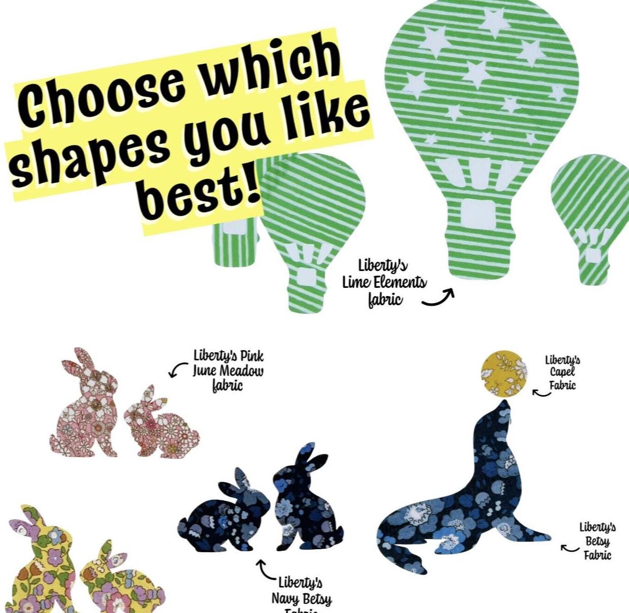 Girls Onesie Decorating Supplies – Fabric Appliques for DIY Baby Shower Activity, Easy No Sewing or Crafting experience needed!