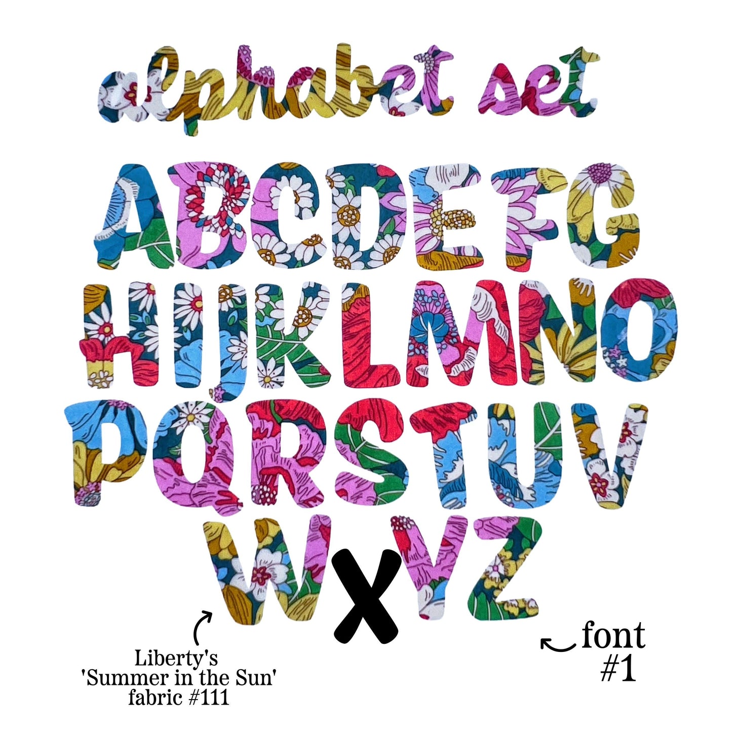 Alphabet Applique Set: Iron On set of ABCs with a Felt Backing, Soft and Colorful letters for kid's Hands-On-Play