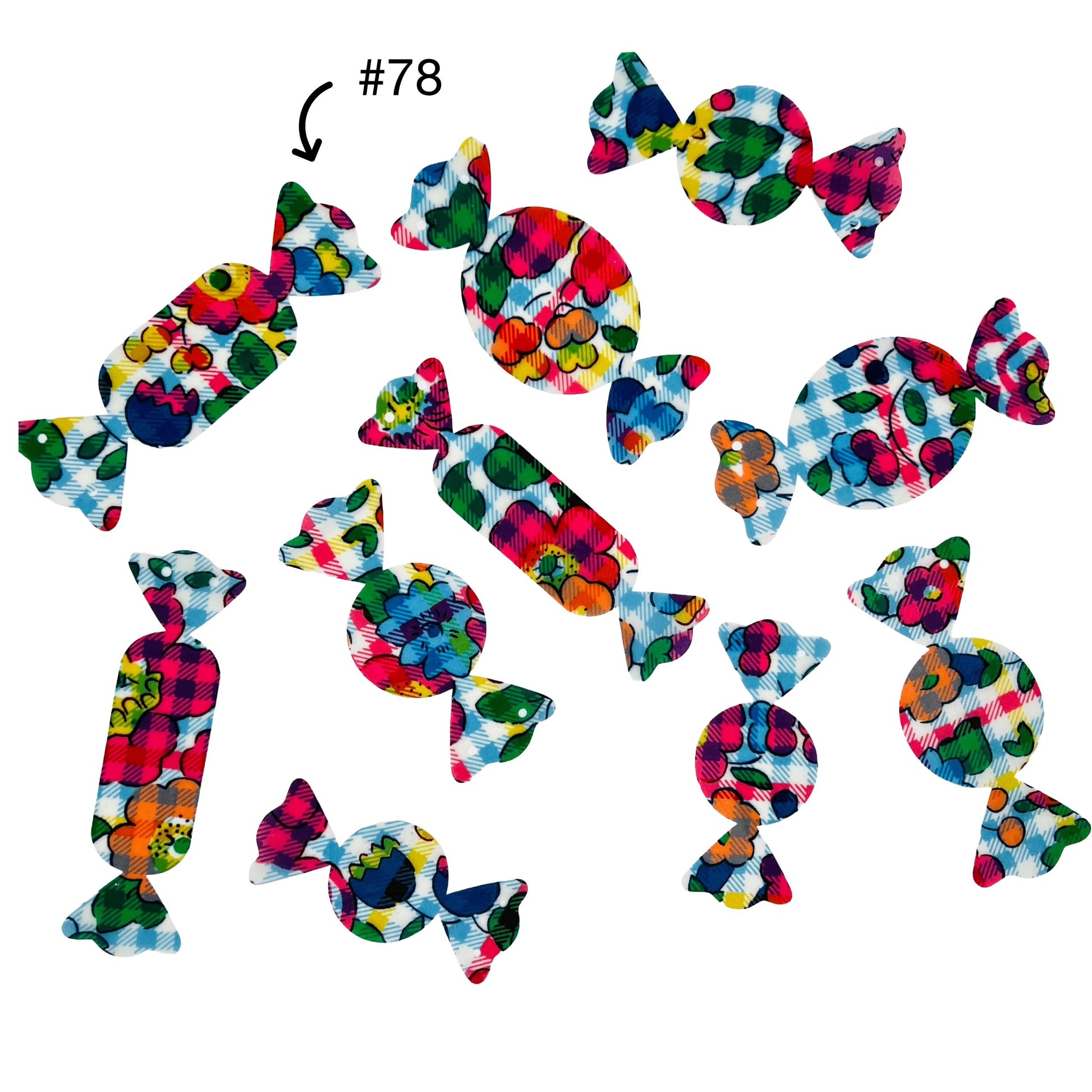 Liberty Fabric Candy Appliqués: Iron-On for Crafts, Quilting