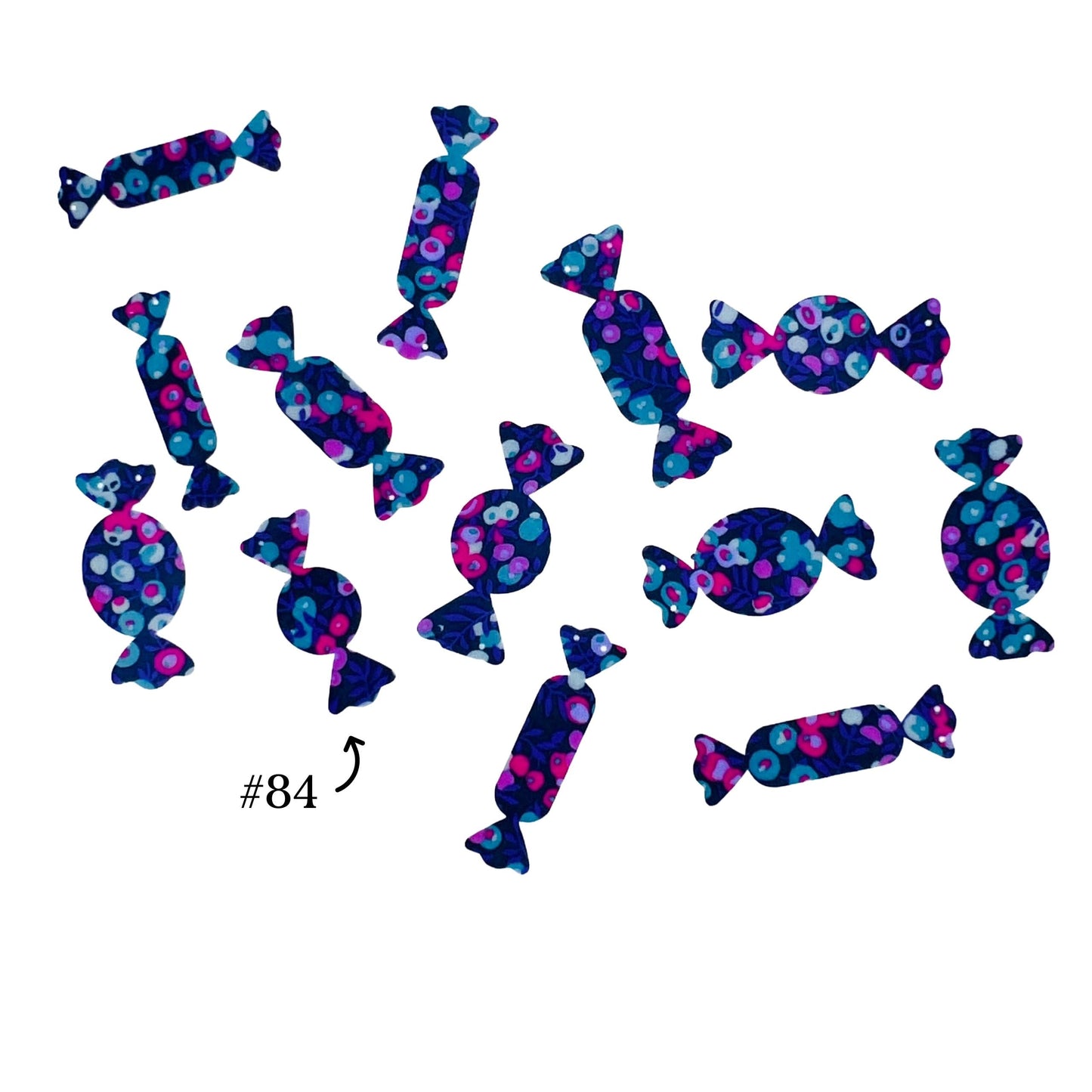 Liberty Fabric Candy Appliqués: Iron-On for Crafts, Quilting