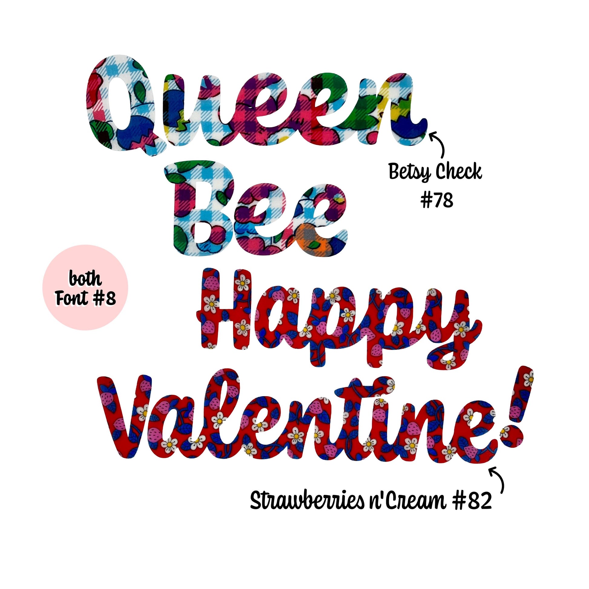 Liberty of London Fabric Iron On Name Patch, Personalized Applique