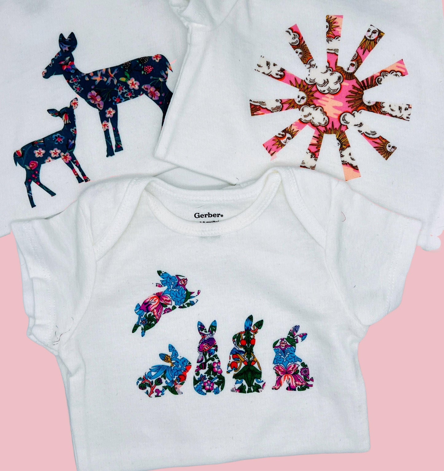 Mama + Baby Animals, Baby Shower Onesie & Bib Decorating Kit