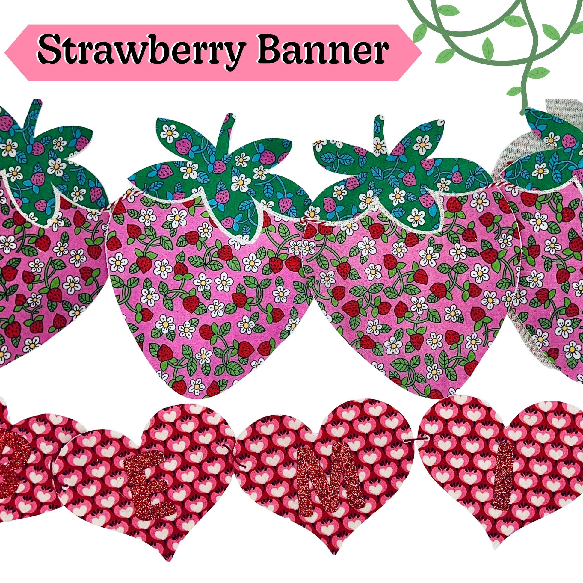 Liberty fabric Garlands, Nursery Decor | Handmade, personalised name garlands | Floral name garland | Liberty handmade nursery decoration