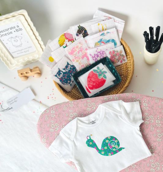 Baby Onesie & Bib Decorating: Gender Neutral for Baby Shower Games