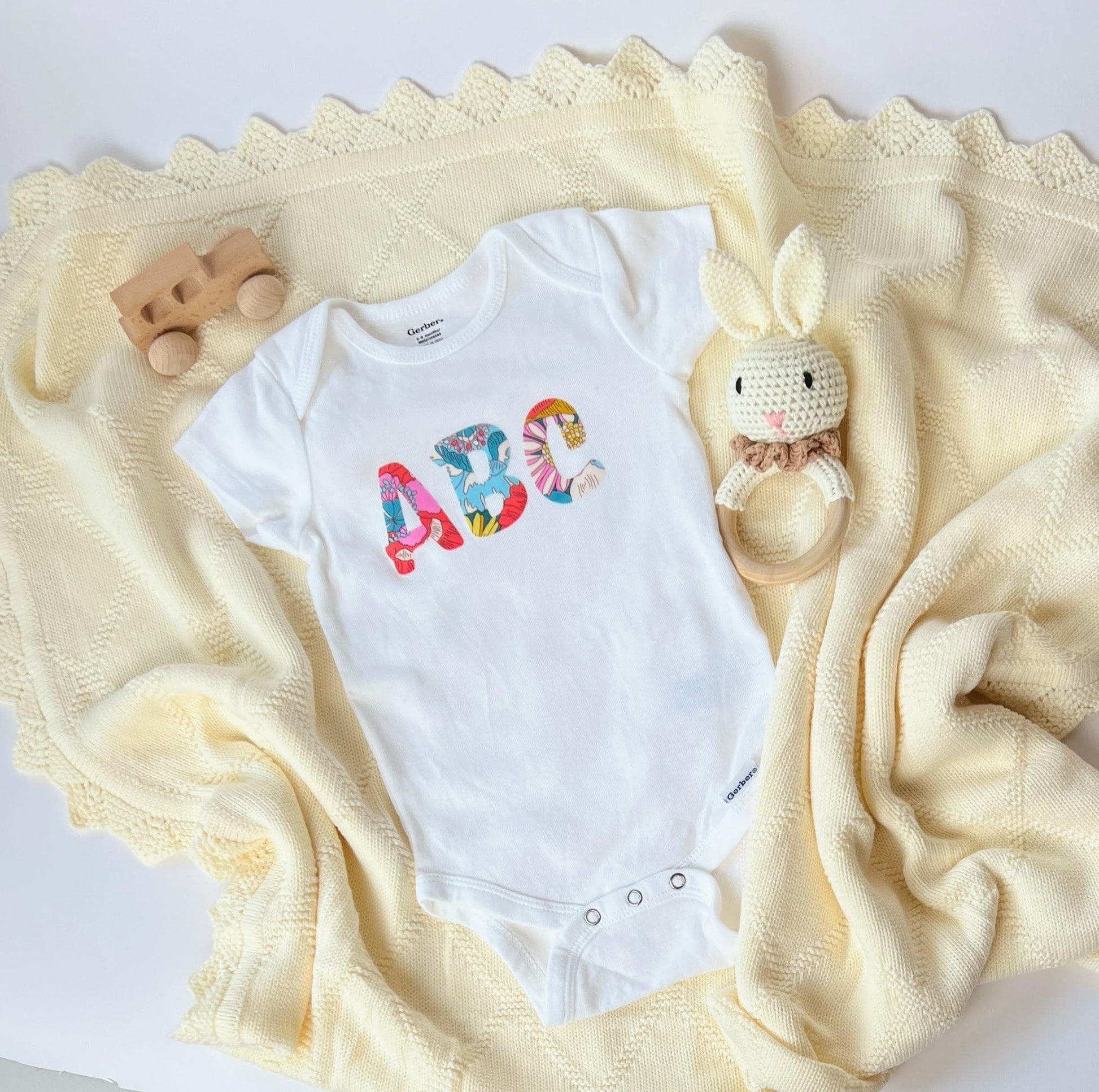 Boys Onesie Decorating Kit: Iron-On Fabric Appliqués (Liberty Tana Lawn™)
