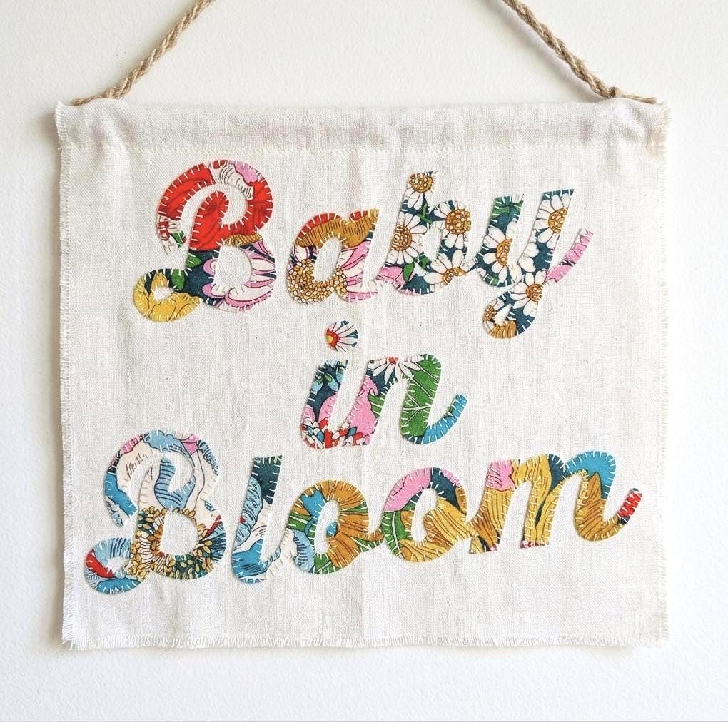 Liberty of London Fabric Name Applique – Personalized Script Name Patch (Iron-On)