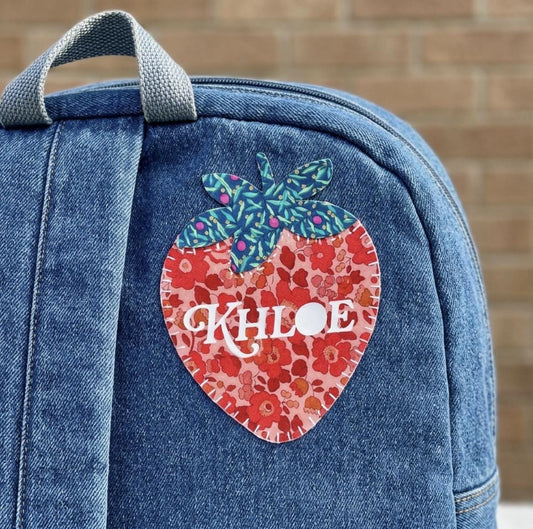 Custom Patch Shapes with Names: Liberty Fabric Appliques, Playful Shapes, Personalized Names, Nursery Decor, DIY Wall hanging, Custom Gifts