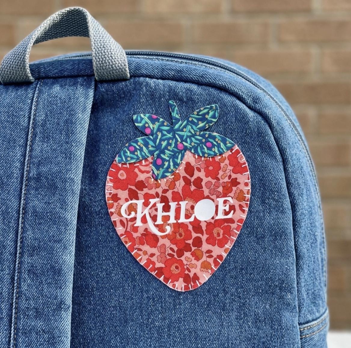 Custom Patch Shapes with Names: Liberty Fabric Appliques, Playful Shapes, Personalized Names, Nursery Decor, DIY Wall hanging, Custom Gifts