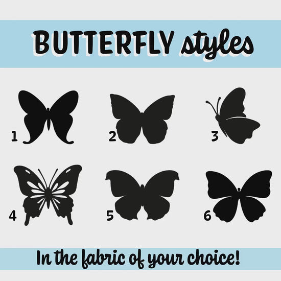 Liberty London Fabric Butterfly Appliques: Iron On, 6 Styles