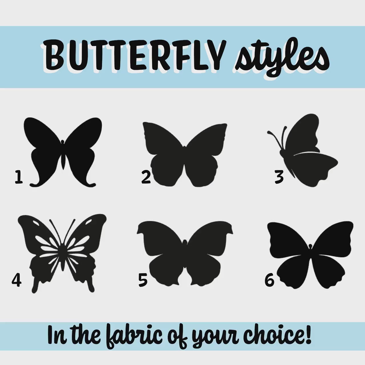 Liberty London Fabric Butterfly Appliques: Iron On, 6 Styles